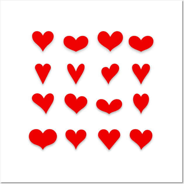 Hearts, hearts, hearts Wall Art by letnothingstopyou